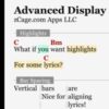0.5・MySongbook Advanced Display